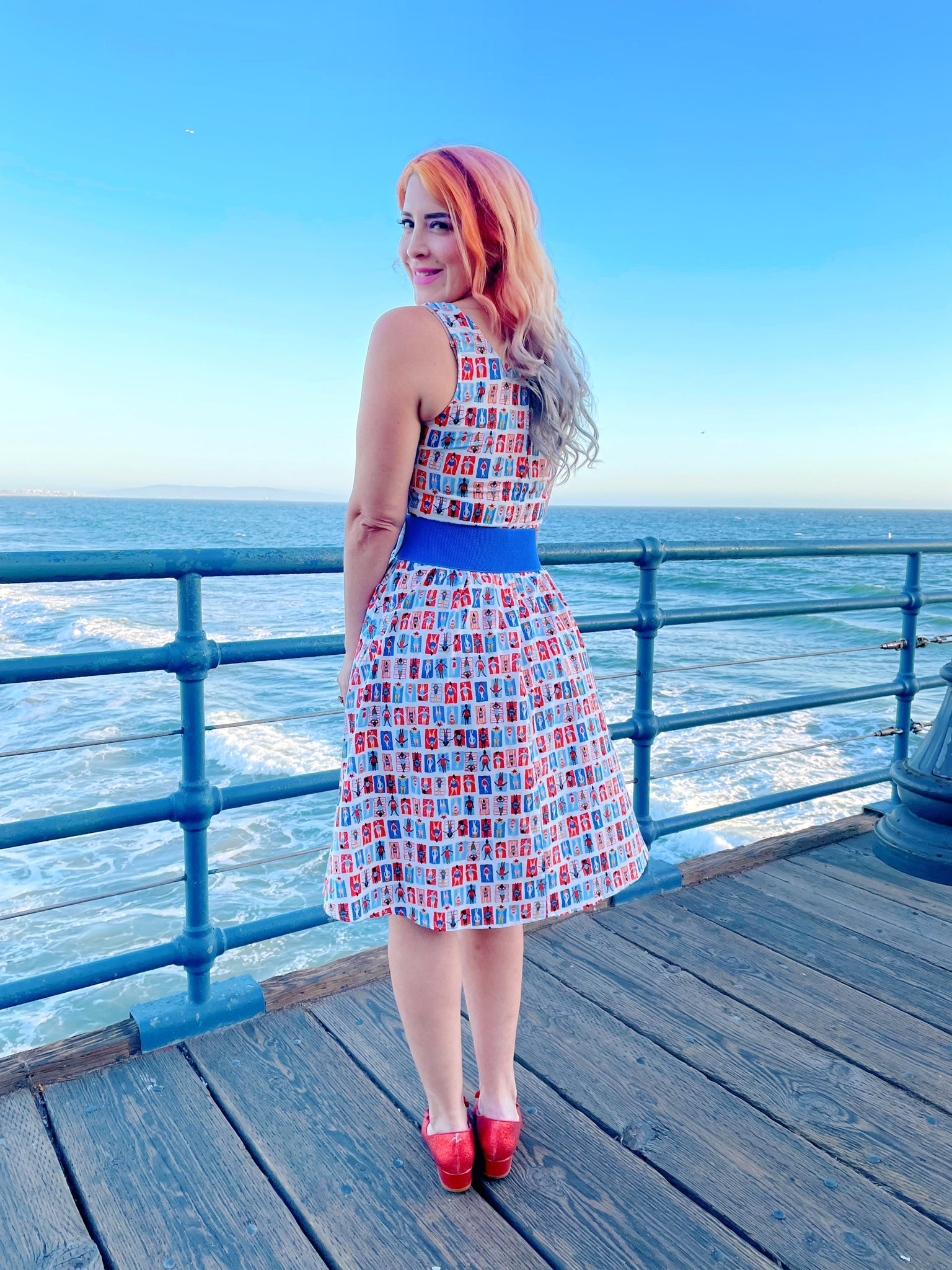 Sunny Days Fit & Flare Dress - Large only