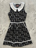 Skeleton Collared Dress - 1X only