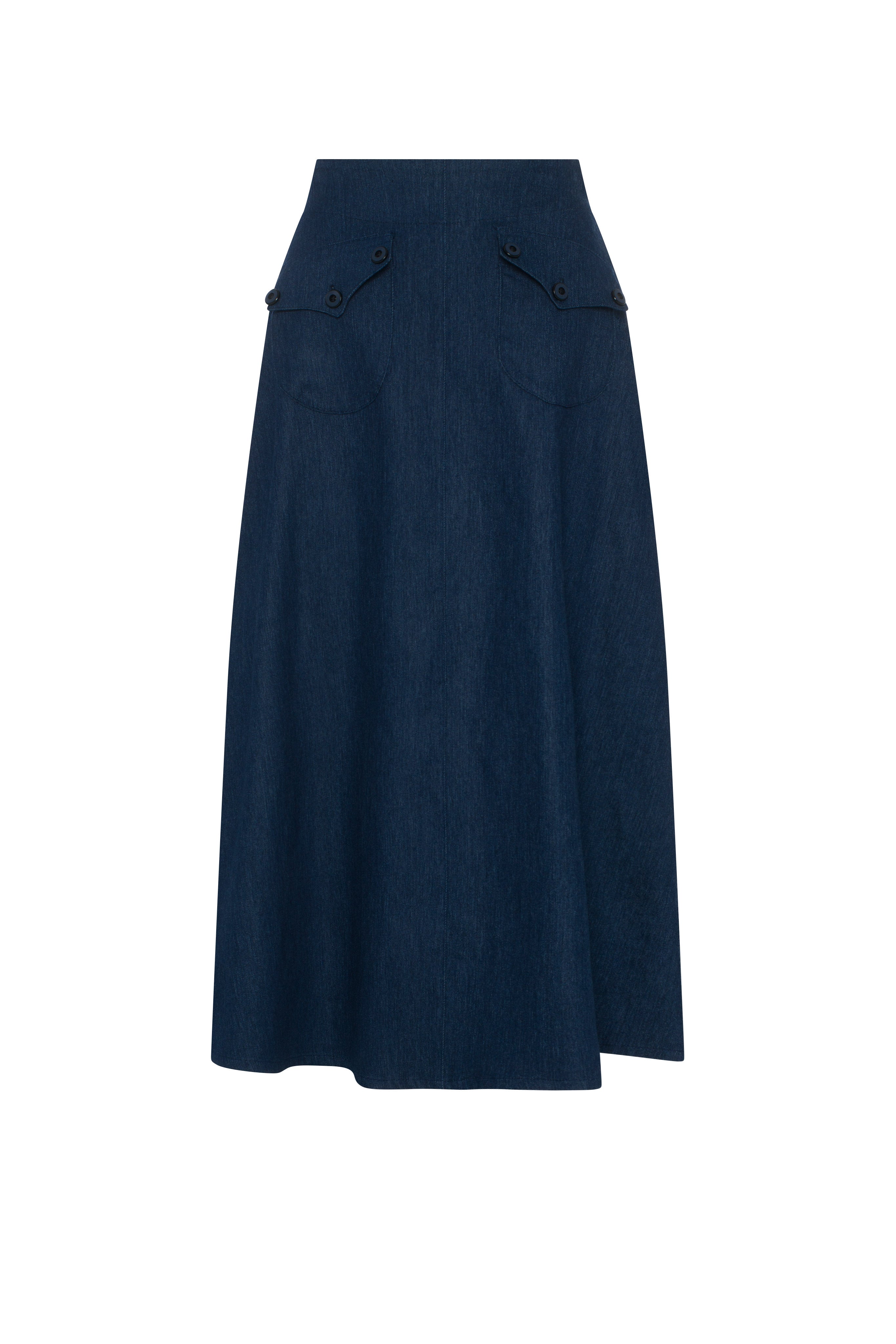 Pocket Denim Skirt