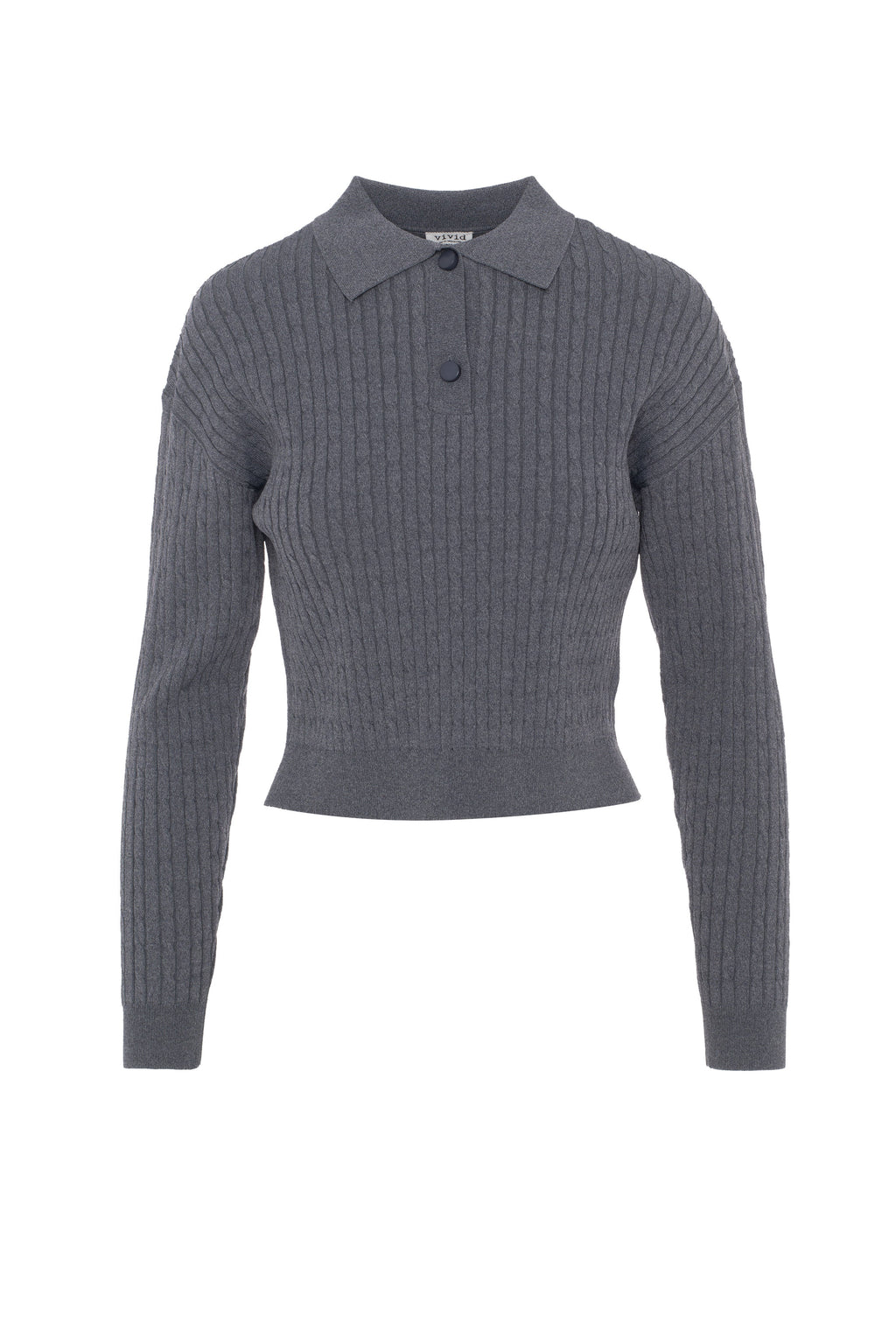 Cropped Cable T Sweater