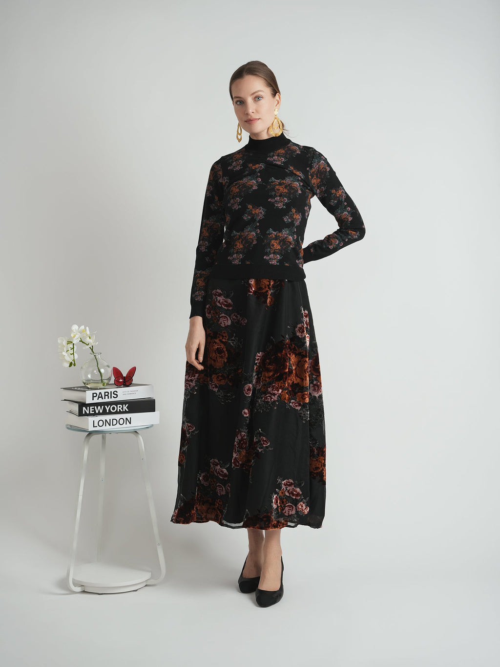 Flocked Velour Jumper