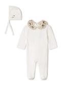 Velour Crocket Collar Onesie