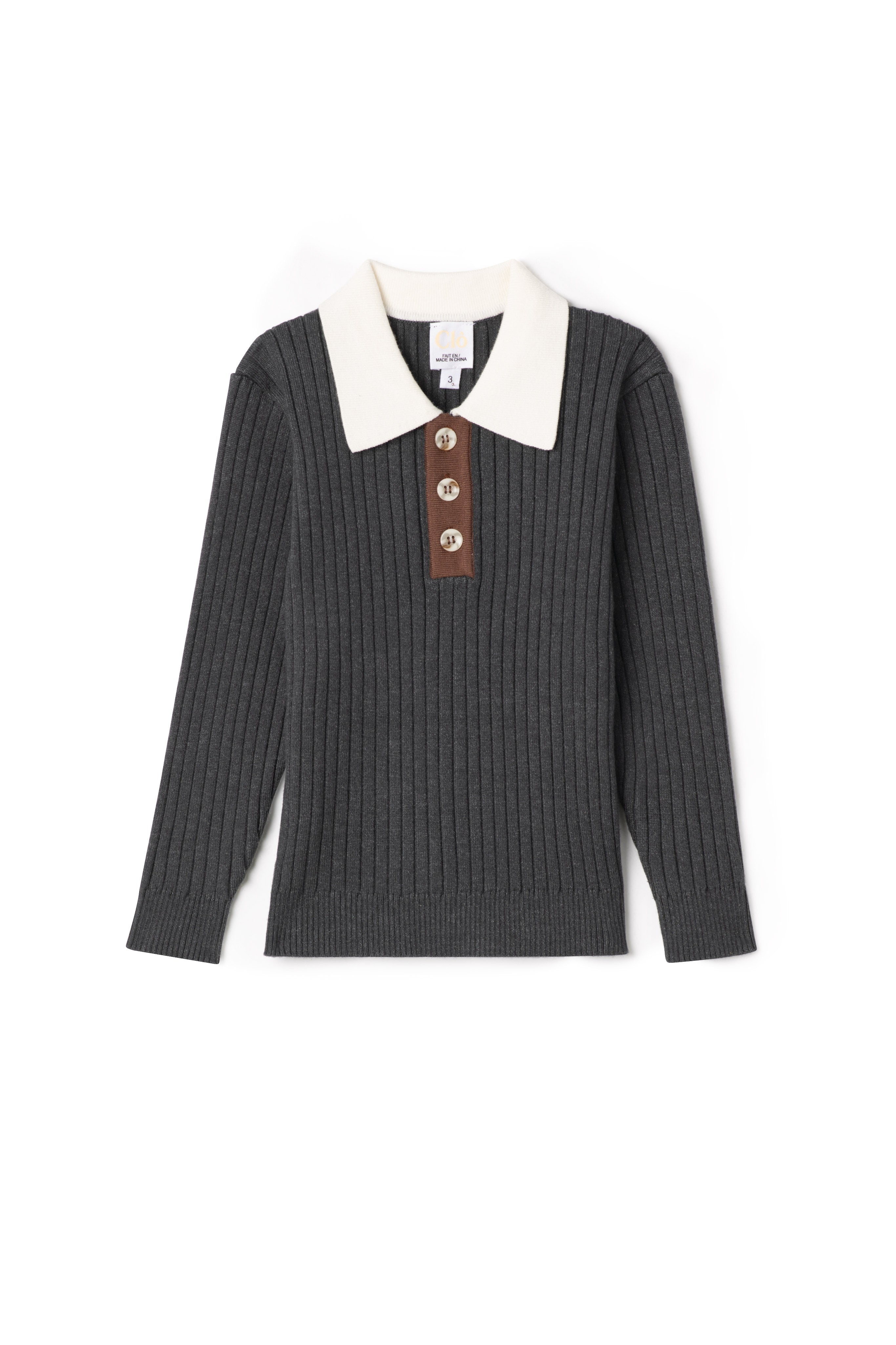 Multi Polo Rib Sweater