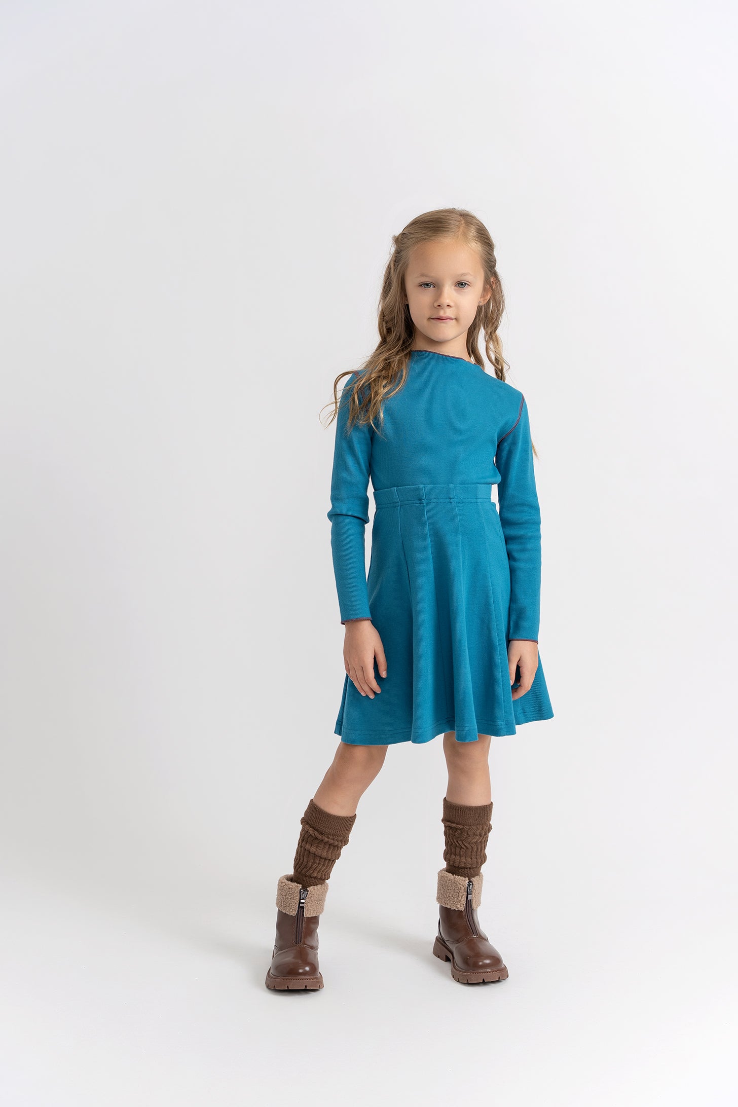 Ribbed Panel Skirt