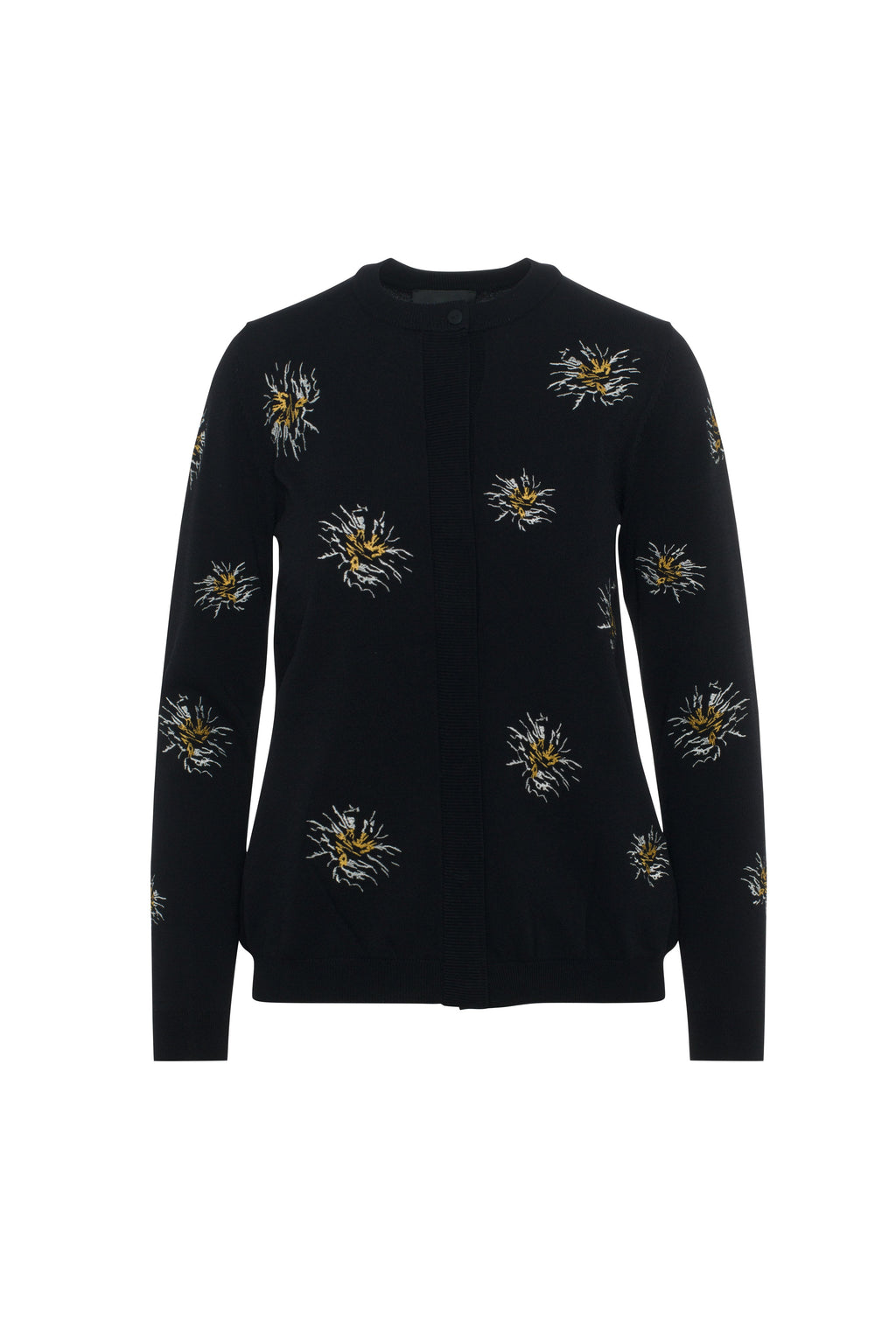 Maternity Embroidered Cropped Cardigan