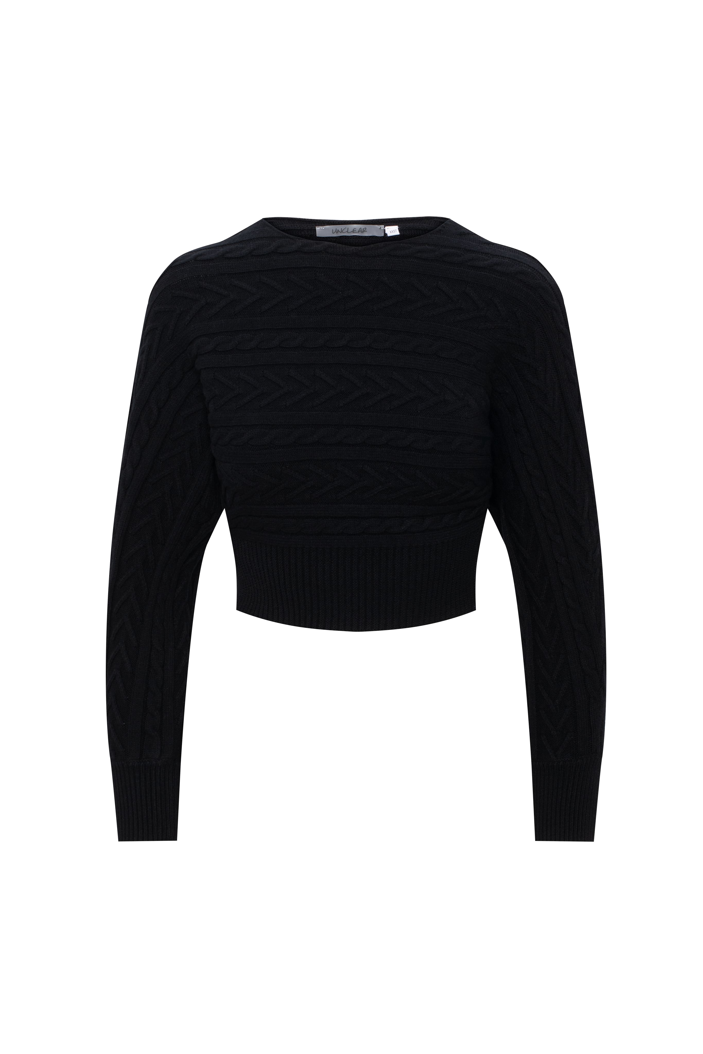 Cable Knit Cropped Sweater
