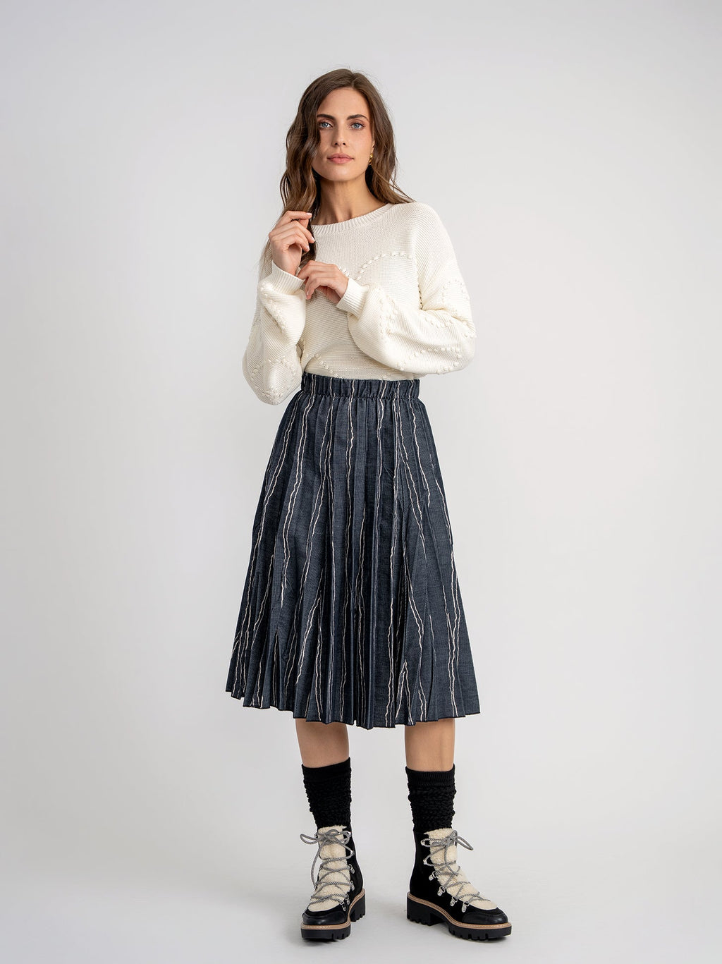 Heart Knitted Sweater