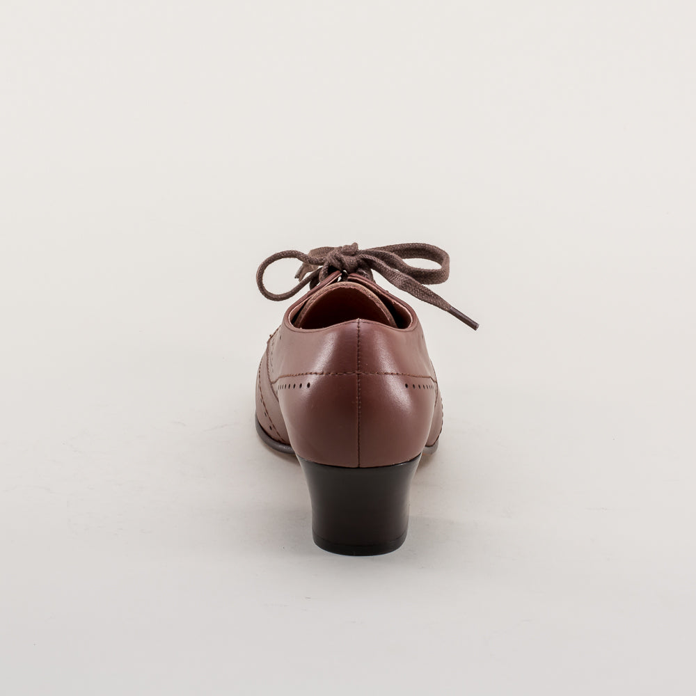 Claire 1940s Oxfords (Brown)