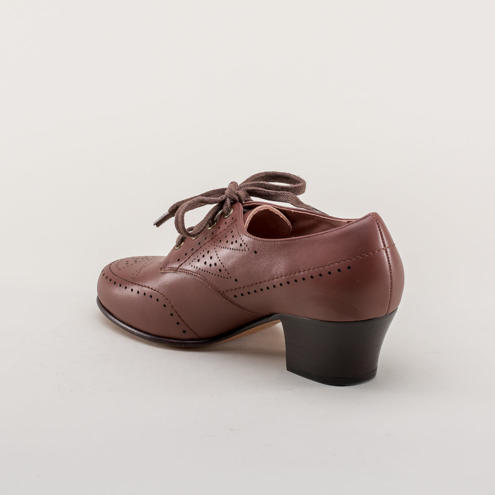 Claire 1940s Oxfords (Brown)