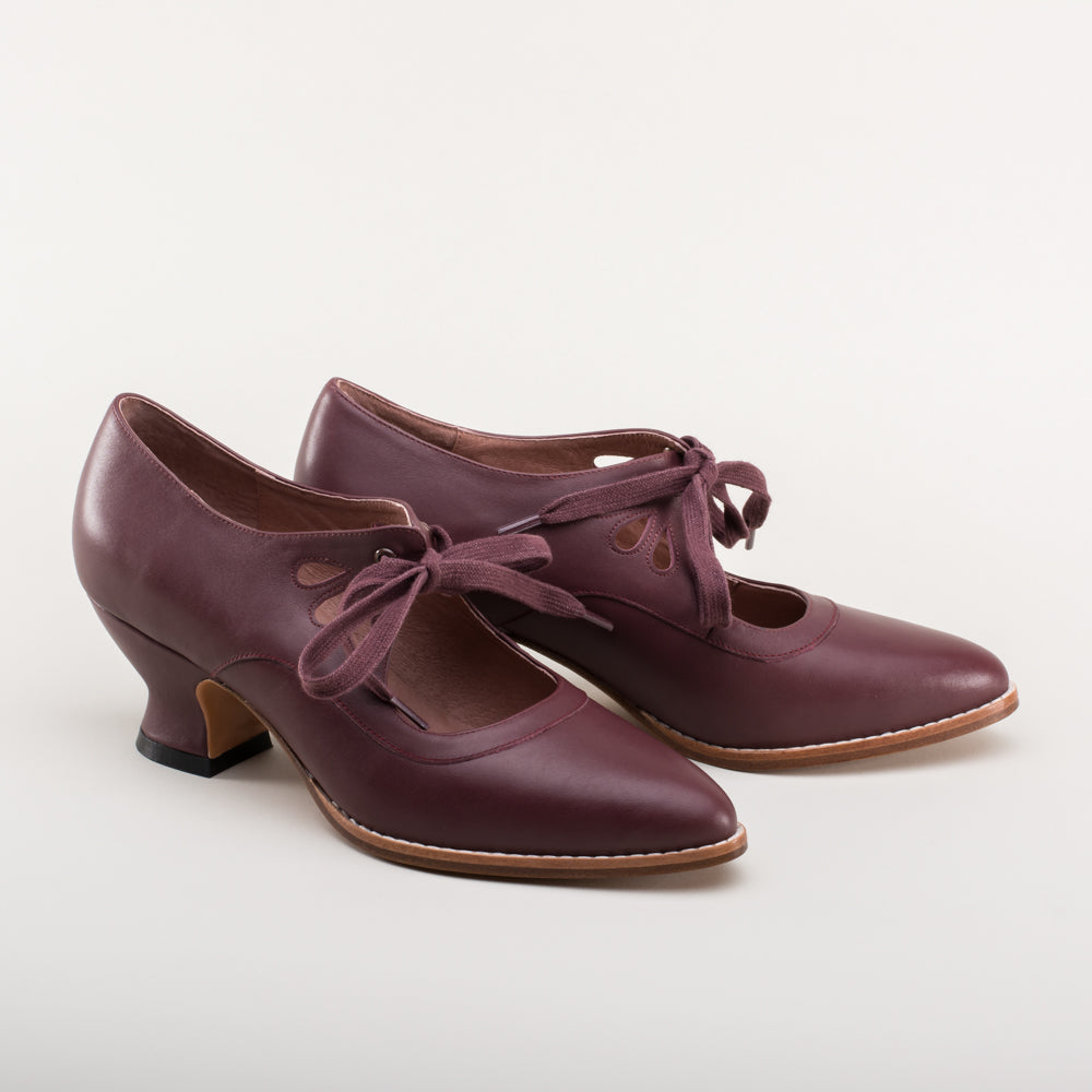 Gibson Edwardian Leather Shoes (Merlot)