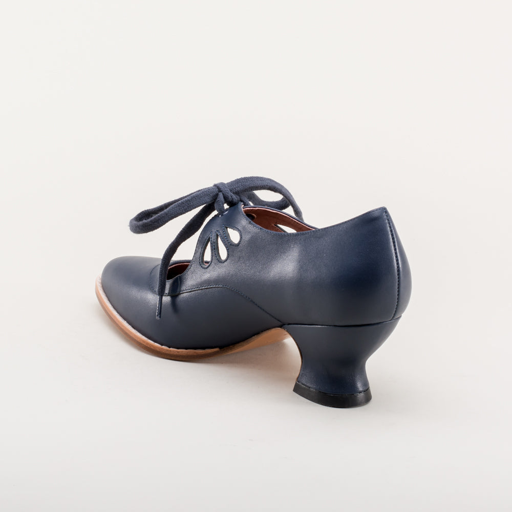 Gibson Edwardian Leather Shoes (Navy)
